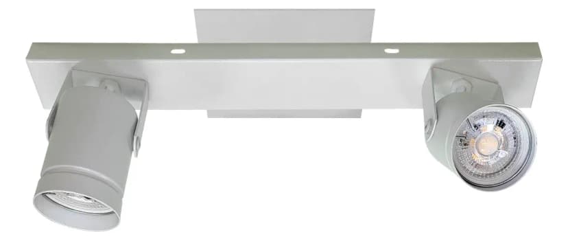 Aplique 2 Luces Dicroica Barral Riel + Dicros 6W LED