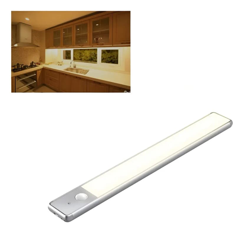 Barra LED 60cm USB Recargable con Sensor de Movimiento